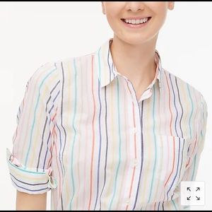 JCrew Striped Button Up Shirt